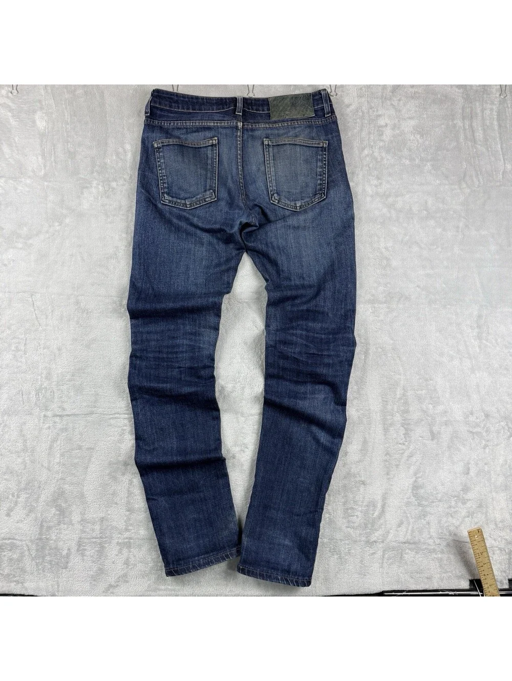 Naked & Famous Men Super Skinny Guy Silk Stretch Indigo Jeans W31 Grunge Preppy